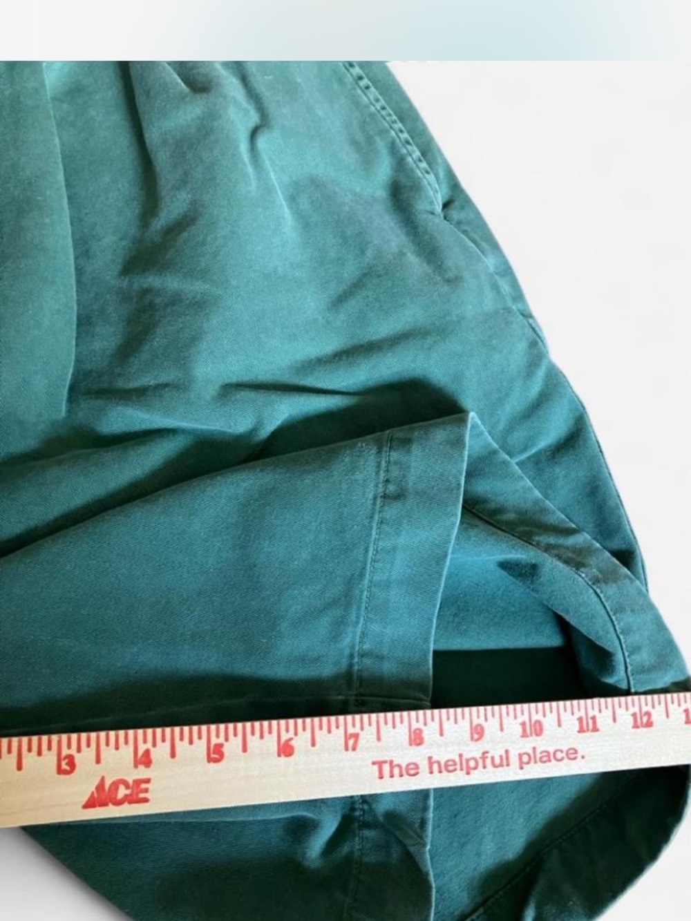 Vintage Abercrombie & Fitch 1982 Men’s Green Chino Shorts Size 36 - Picture 6 of 6